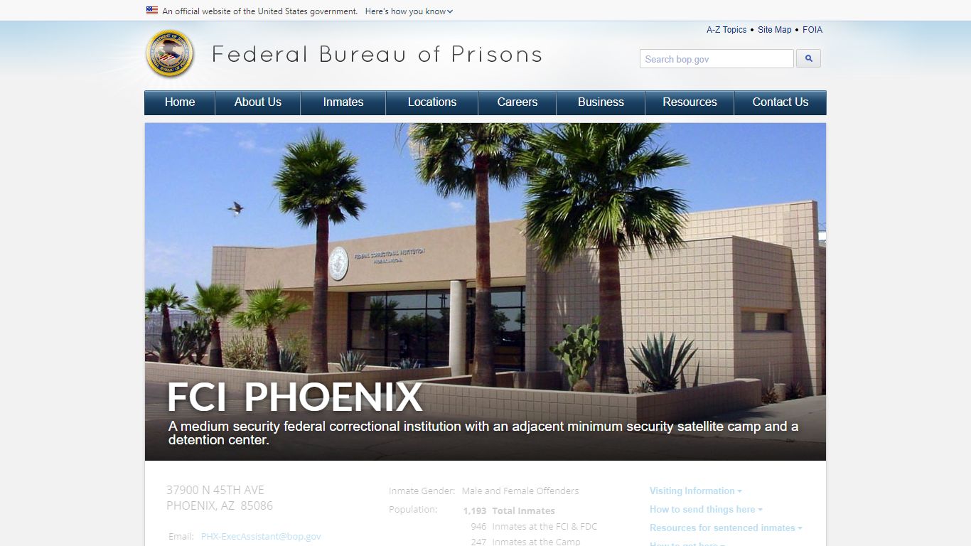 FCI Phoenix - Federal Bureau of Prisons